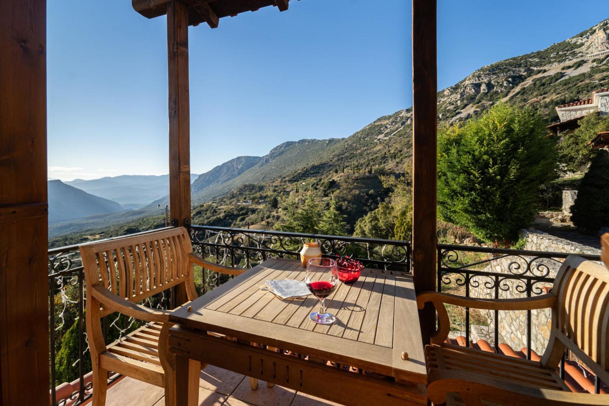 Rock Dandy Deluxe Chalet In Arachova - Delphi, Sauna, Prv Parking, Amazing View ภายนอก รูปภาพ