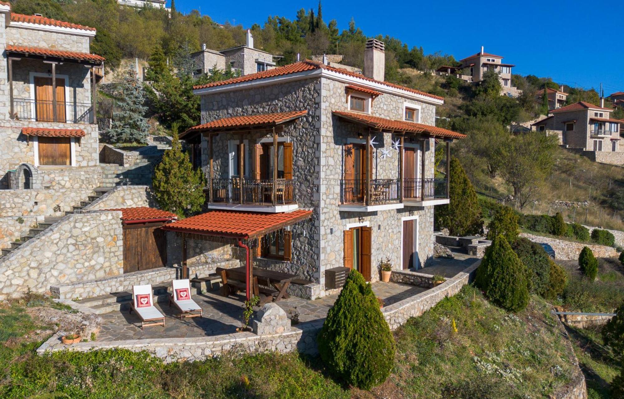 Rock Dandy Deluxe Chalet In Arachova - Delphi, Sauna, Prv Parking, Amazing View ภายนอก รูปภาพ