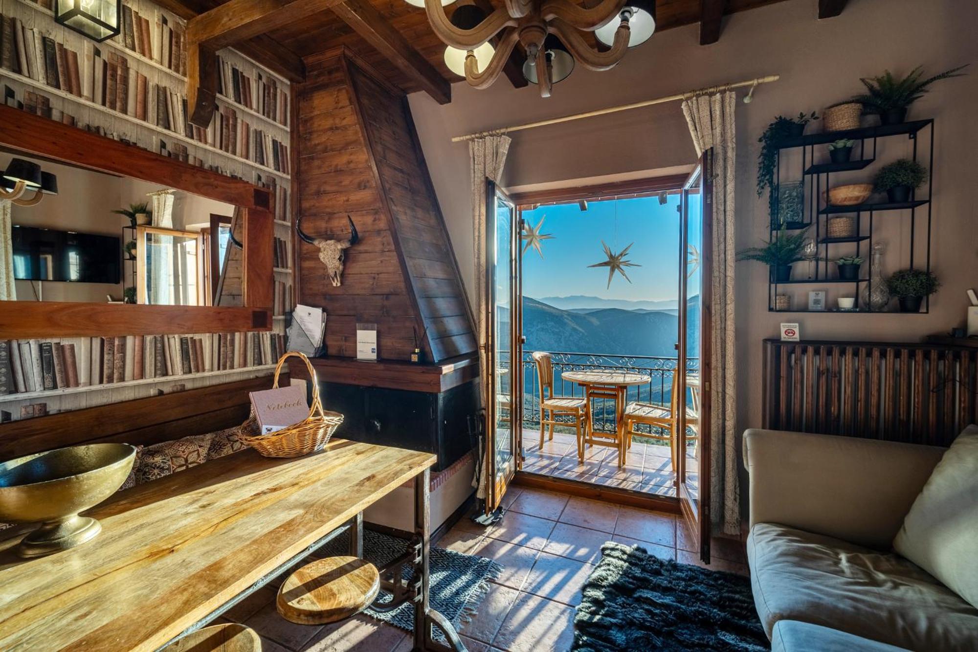 Rock Dandy Deluxe Chalet In Arachova - Delphi, Sauna, Prv Parking, Amazing View ภายนอก รูปภาพ