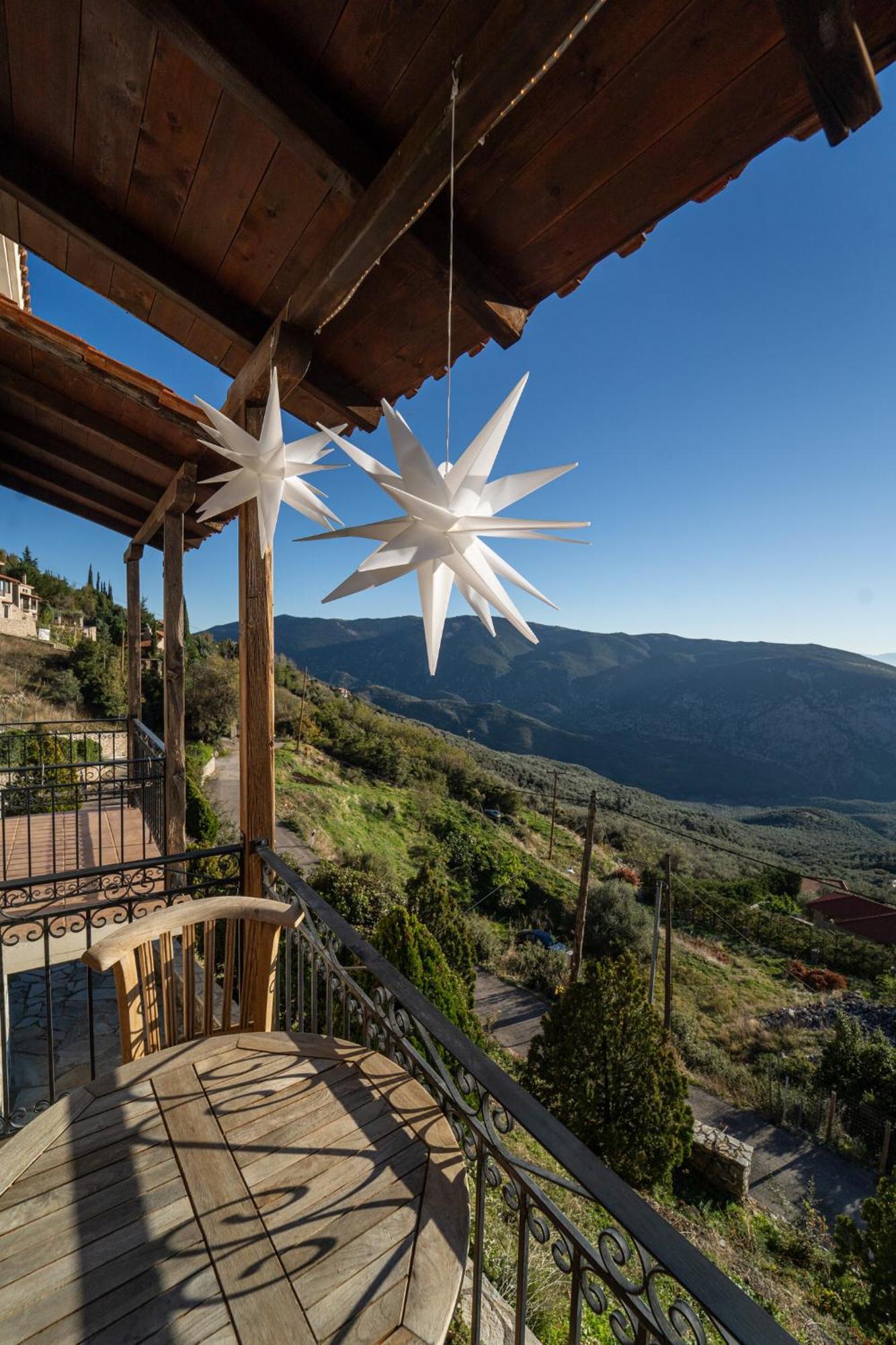 Rock Dandy Deluxe Chalet In Arachova - Delphi, Sauna, Prv Parking, Amazing View ภายนอก รูปภาพ