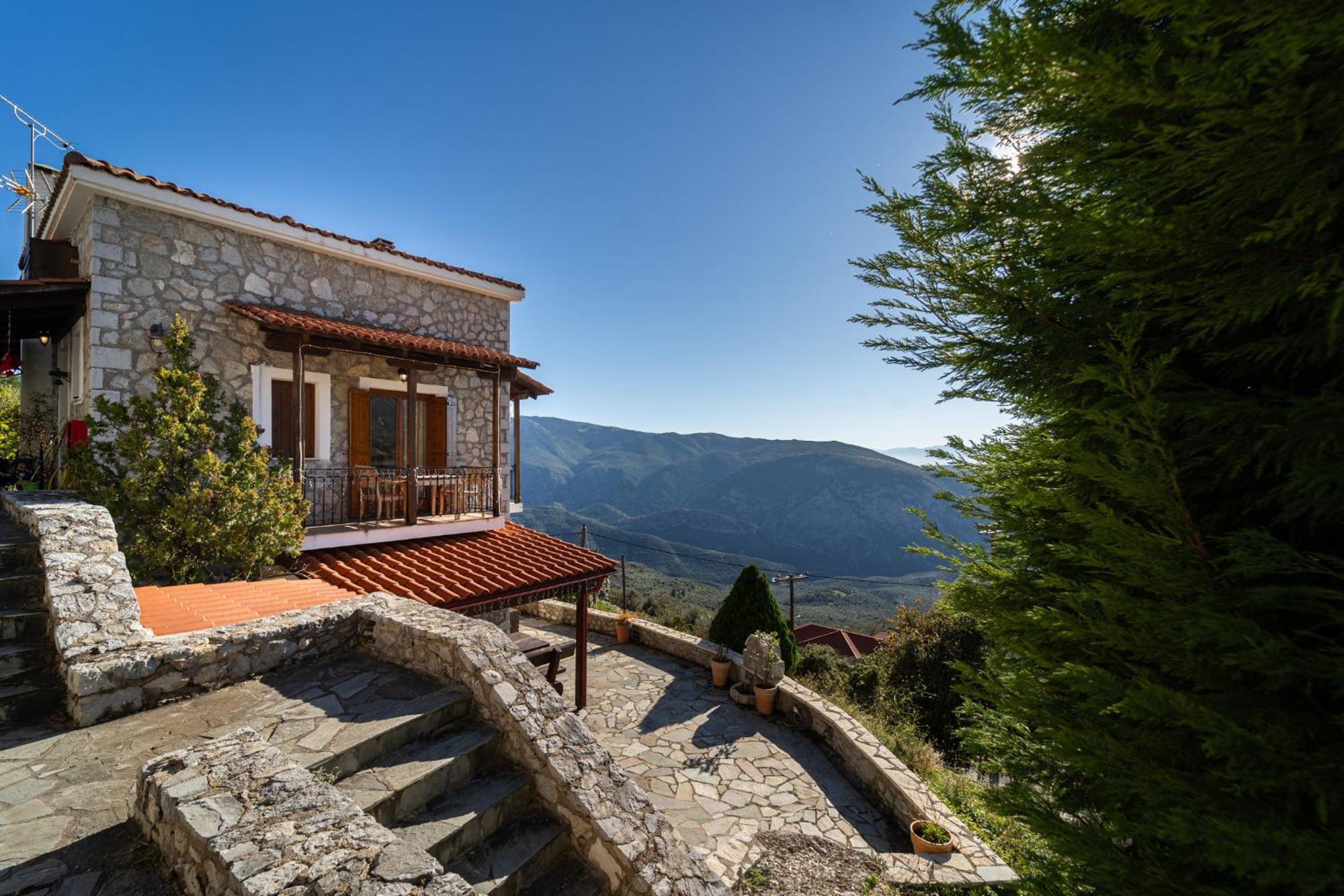 Rock Dandy Deluxe Chalet In Arachova - Delphi, Sauna, Prv Parking, Amazing View ภายนอก รูปภาพ