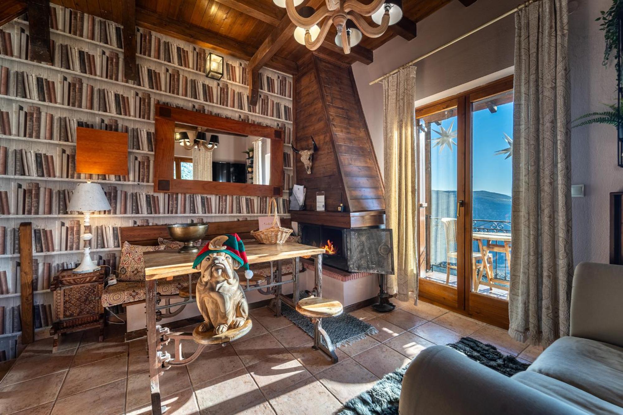Rock Dandy Deluxe Chalet In Arachova - Delphi, Sauna, Prv Parking, Amazing View ภายนอก รูปภาพ
