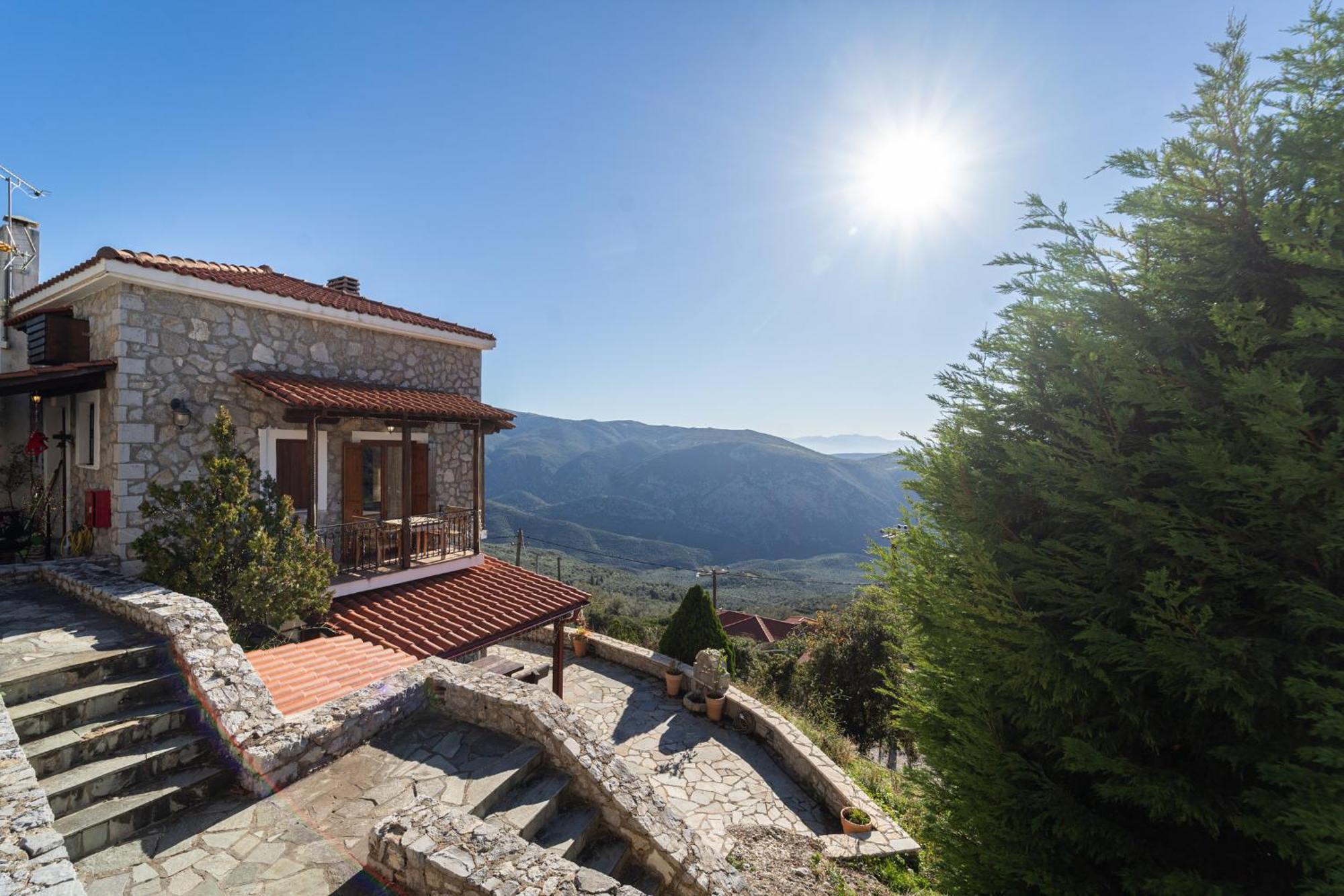 Rock Dandy Deluxe Chalet In Arachova - Delphi, Sauna, Prv Parking, Amazing View ภายนอก รูปภาพ