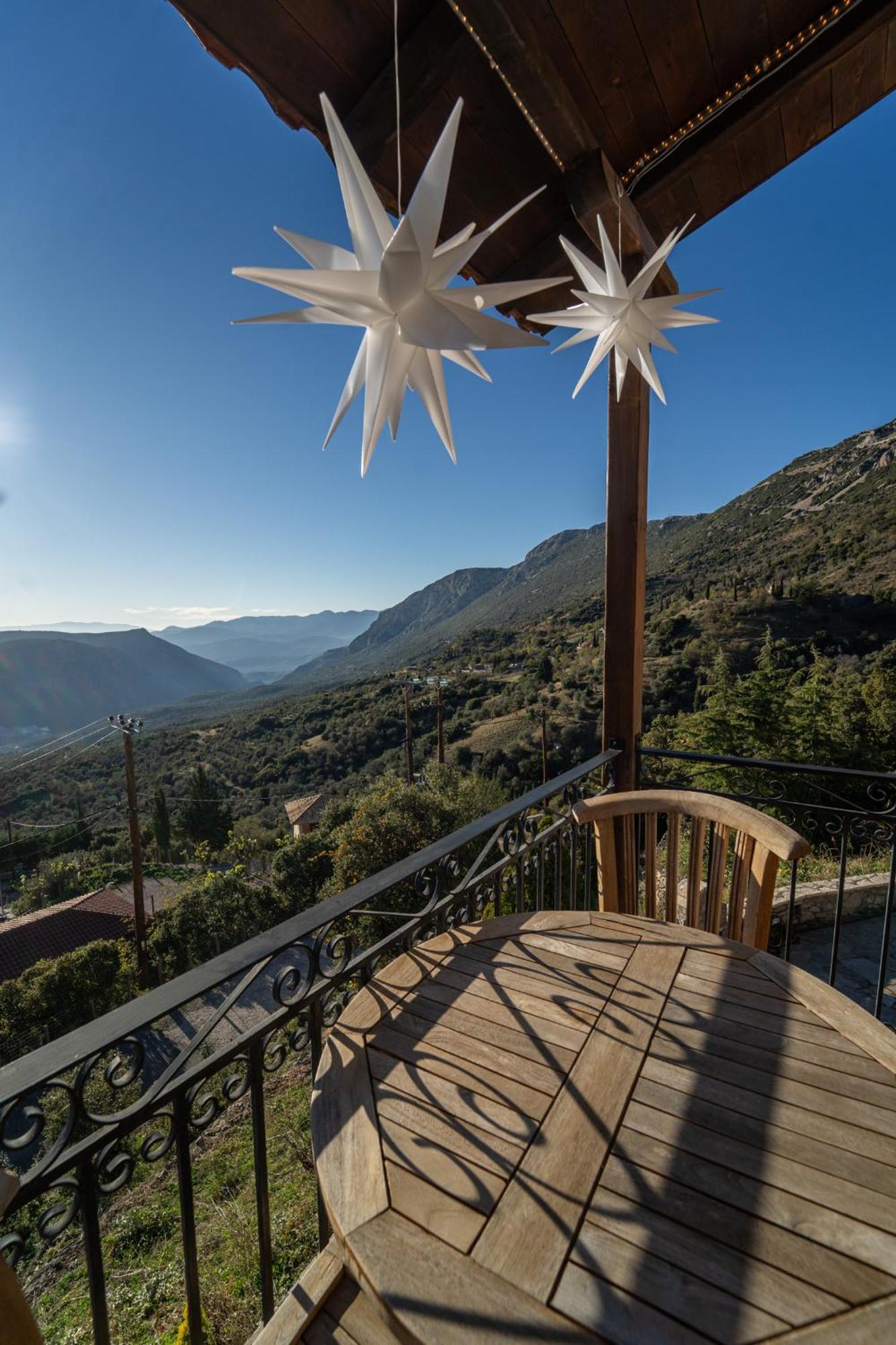 Rock Dandy Deluxe Chalet In Arachova - Delphi, Sauna, Prv Parking, Amazing View ภายนอก รูปภาพ
