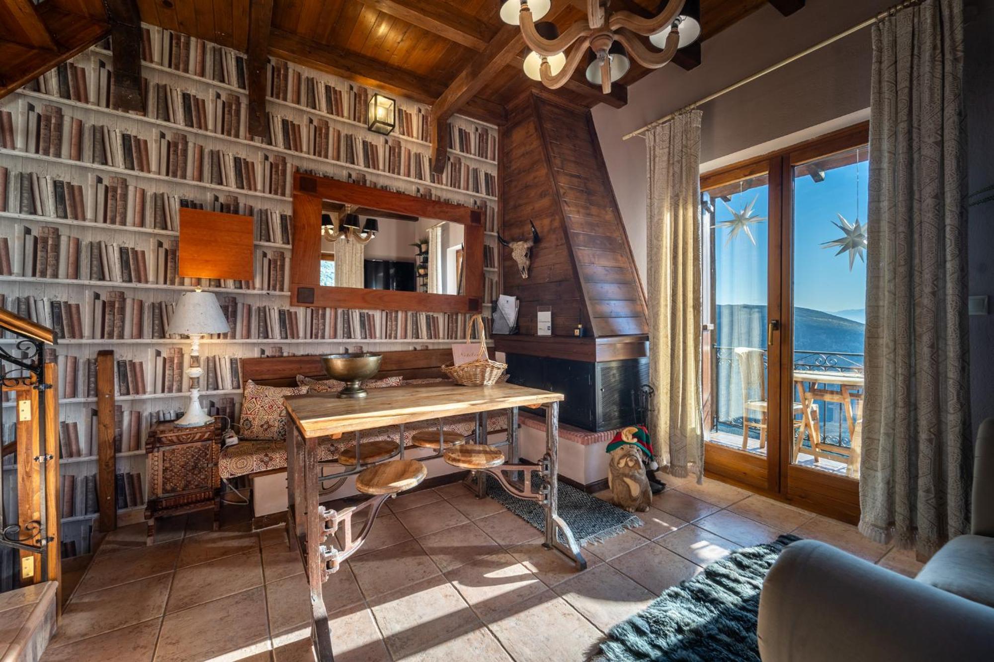 Rock Dandy Deluxe Chalet In Arachova - Delphi, Sauna, Prv Parking, Amazing View ภายนอก รูปภาพ